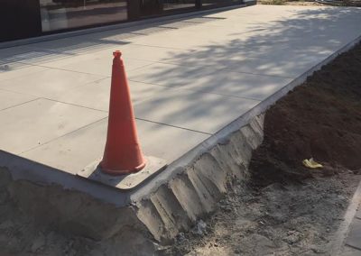 Aanleg terras Oostende - betontegels